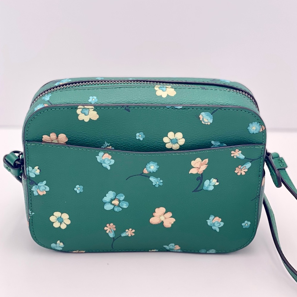 Coach Mini Camera Bag With Mystical Floral Print Green Multi - Picture 8 of 12